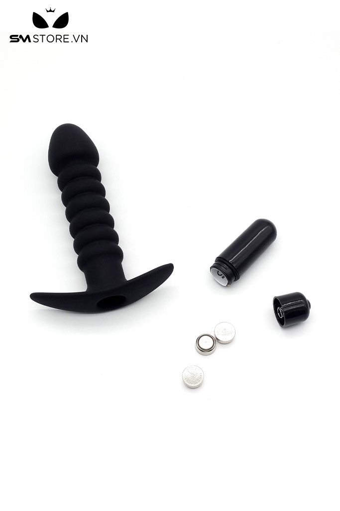 SMT2579 - Máy rung hậu môn silicon mềm có 10 tần số dài 13.2cm