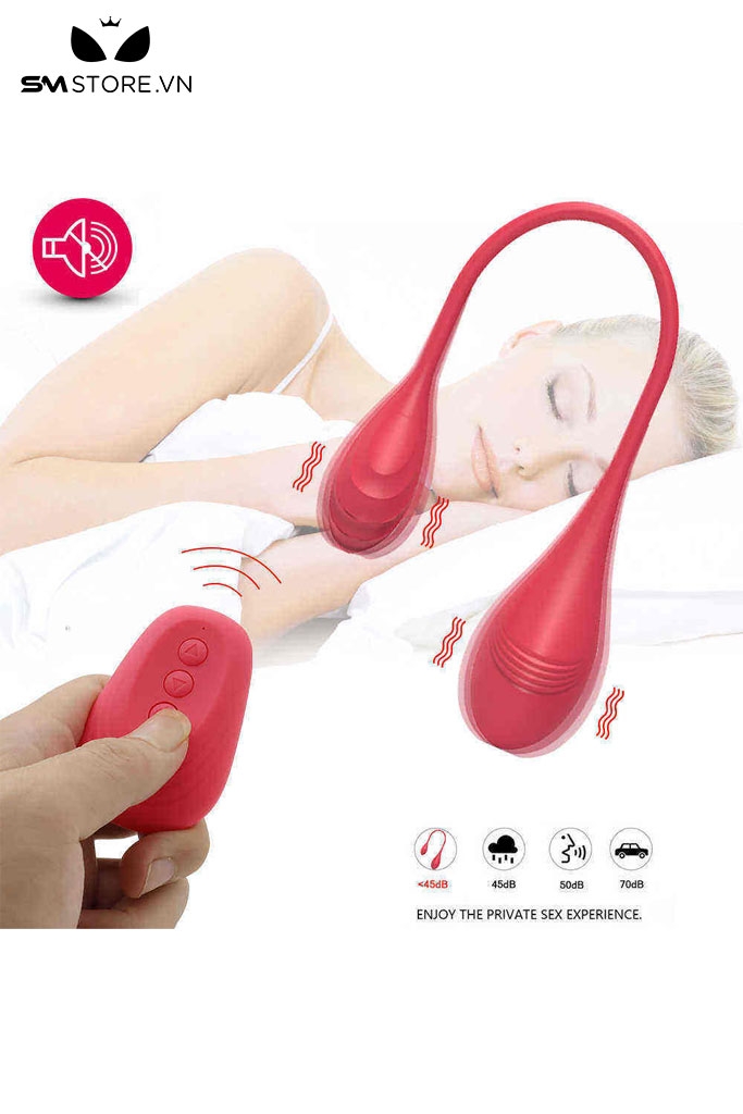 SMT2512 - Trứng rung 2 đầu có 10 tần số điều khiển từ xa sạc điện