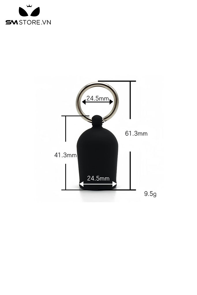 SMT690 - Hút núm vú silicon có quai cầm màu đen dài 61mm
