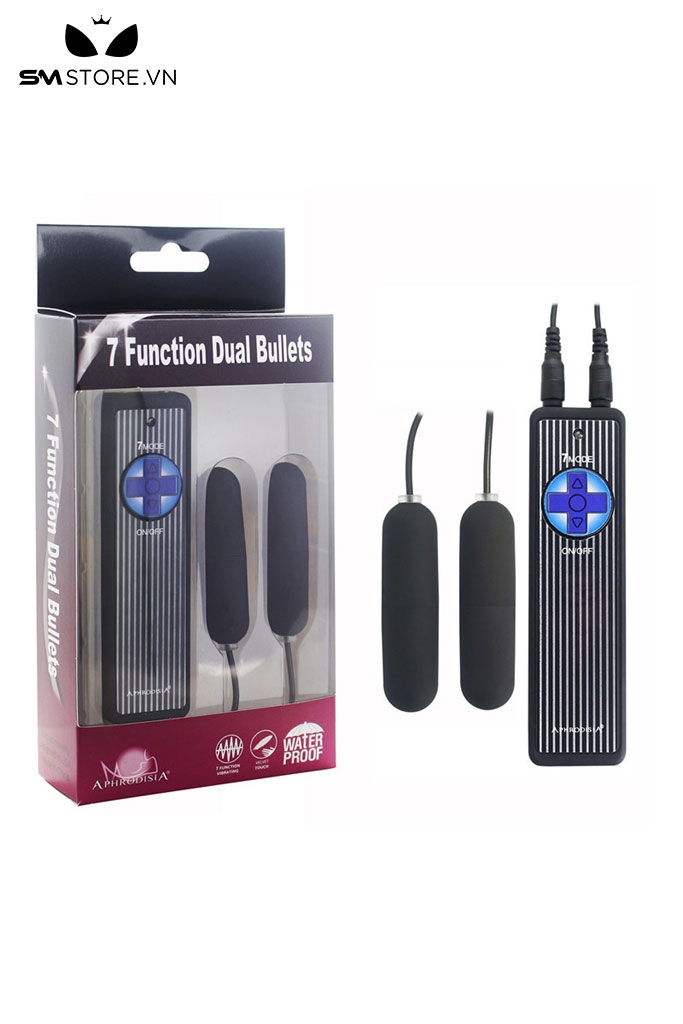 SMT2576 - Trứng rung đôi silicon có 7 chế độ hình viên đạn