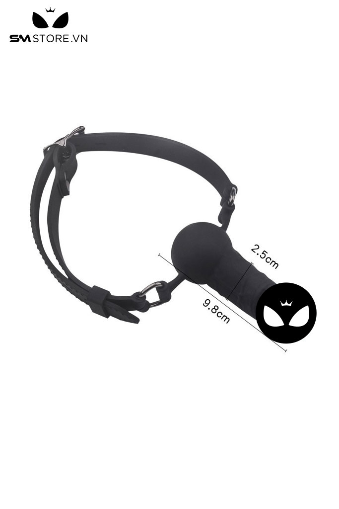 SMT1403 - Penis gag với dương vật giả dài 9.8cm làm bằng silicon