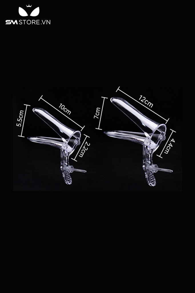 SMT1053 - Dụng cụ âm đạo mỏ vịt bằng nhựa có đèn độ mở rộng 4cm