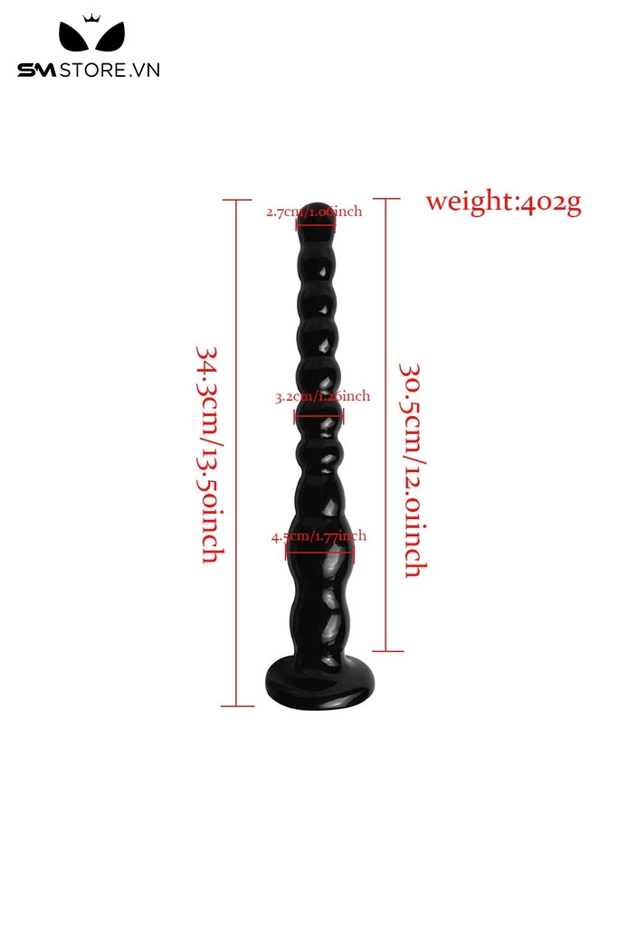 SMT691 - Anal play siêu dài 34.4cm có đế dính tường silicon mềm