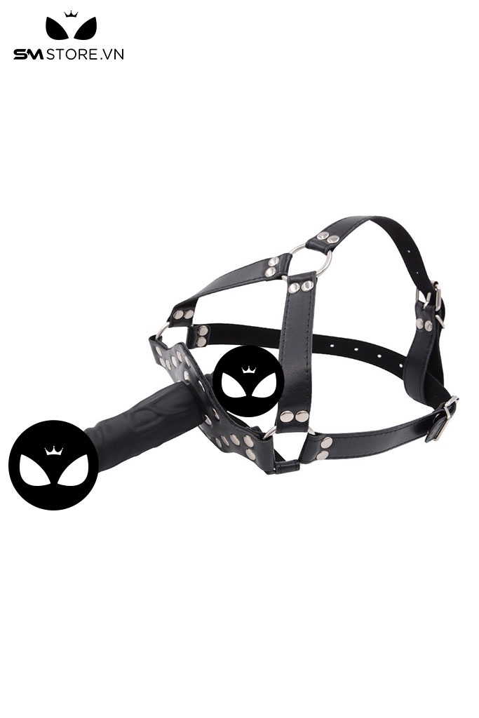 SMT1409 - Penis gag dương vật giả bịt miệng 2 đầu bằng silicon