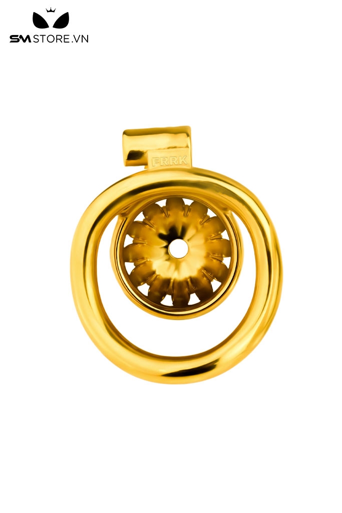 SMT2647 - Khóa dương vật inox cao cấp hoa hướng dương mặt dẹt