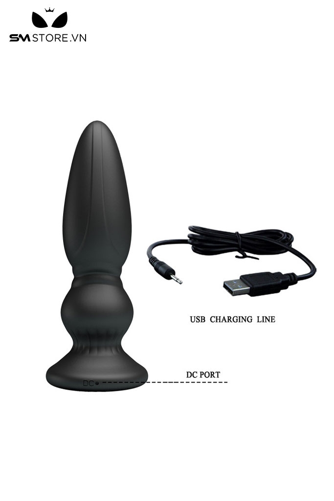 SMT331 - Butt plugs cắm hậu môn điều khiển từ xa silicon dài 125mm