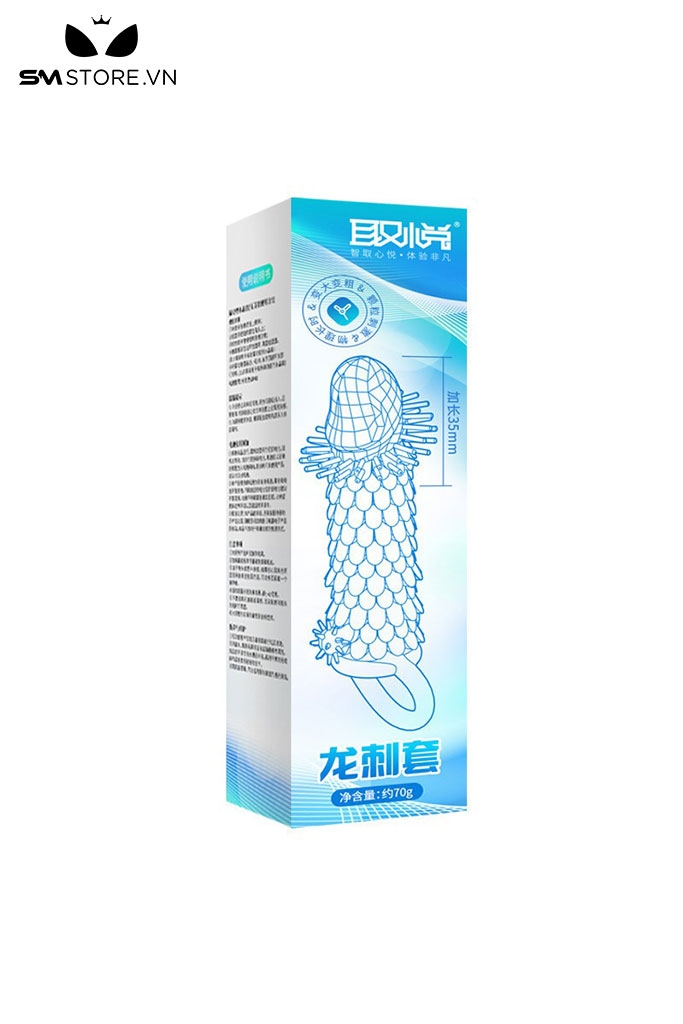 SMT516 - Bao cao su đôn dên gai rồng chất liệu silicon