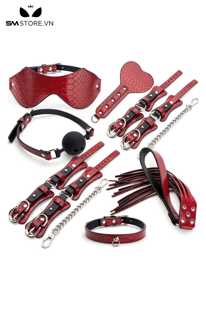 SMT1592 - Combo 7 món đồ cố định tư thế chất liệu giả da PU
