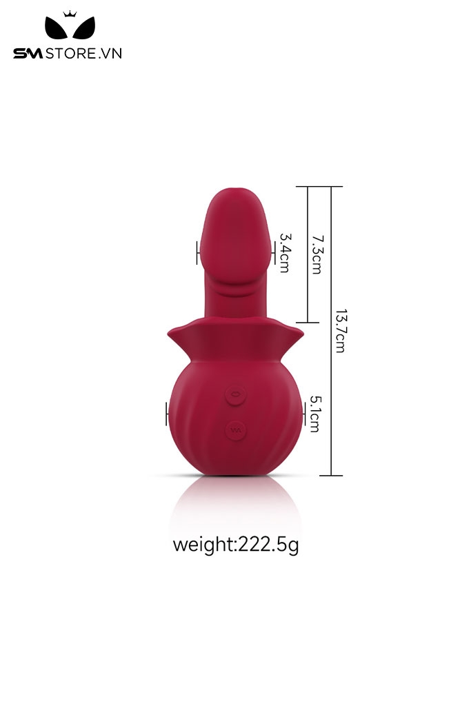 SMT2344 - Máy rung thụt đầu dương vật có 10 tần số sạc điện