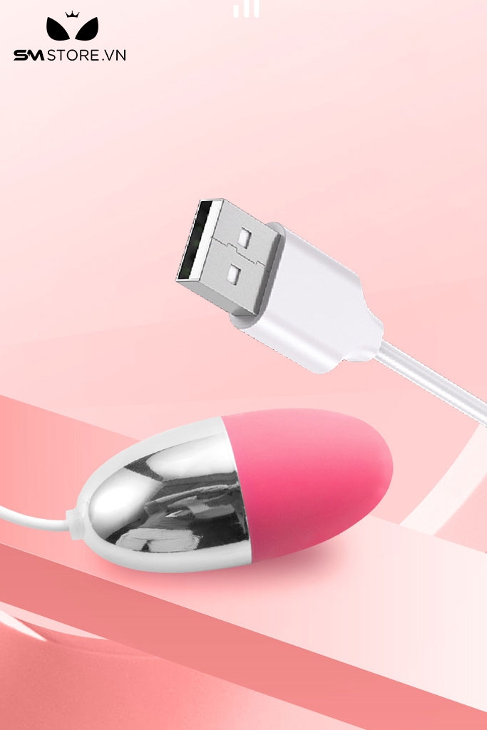 SMT3793 - Trứng rung có dây mini sạc USB trực tiếp dài 7,5cm