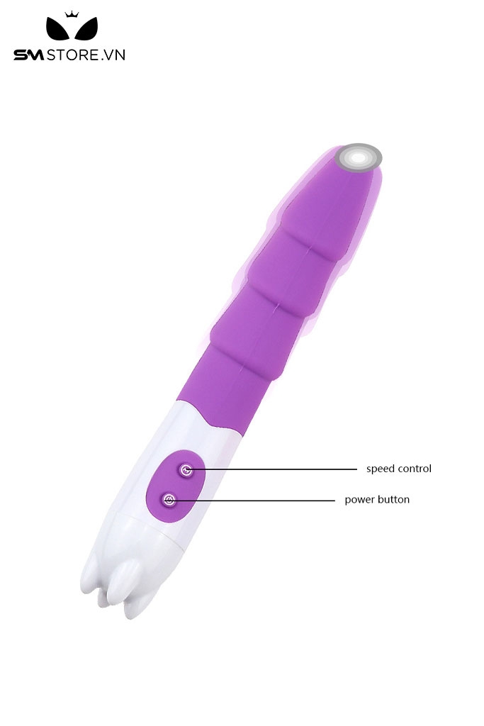 SMT2786 - Máy rung âm vật silicon dài 19.5cm thiết kế dạng tầng