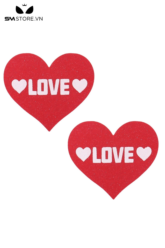 SMP187 - Miếng dán nhũ hoa siêu bóng lấp lánh họa tiết chữ Love