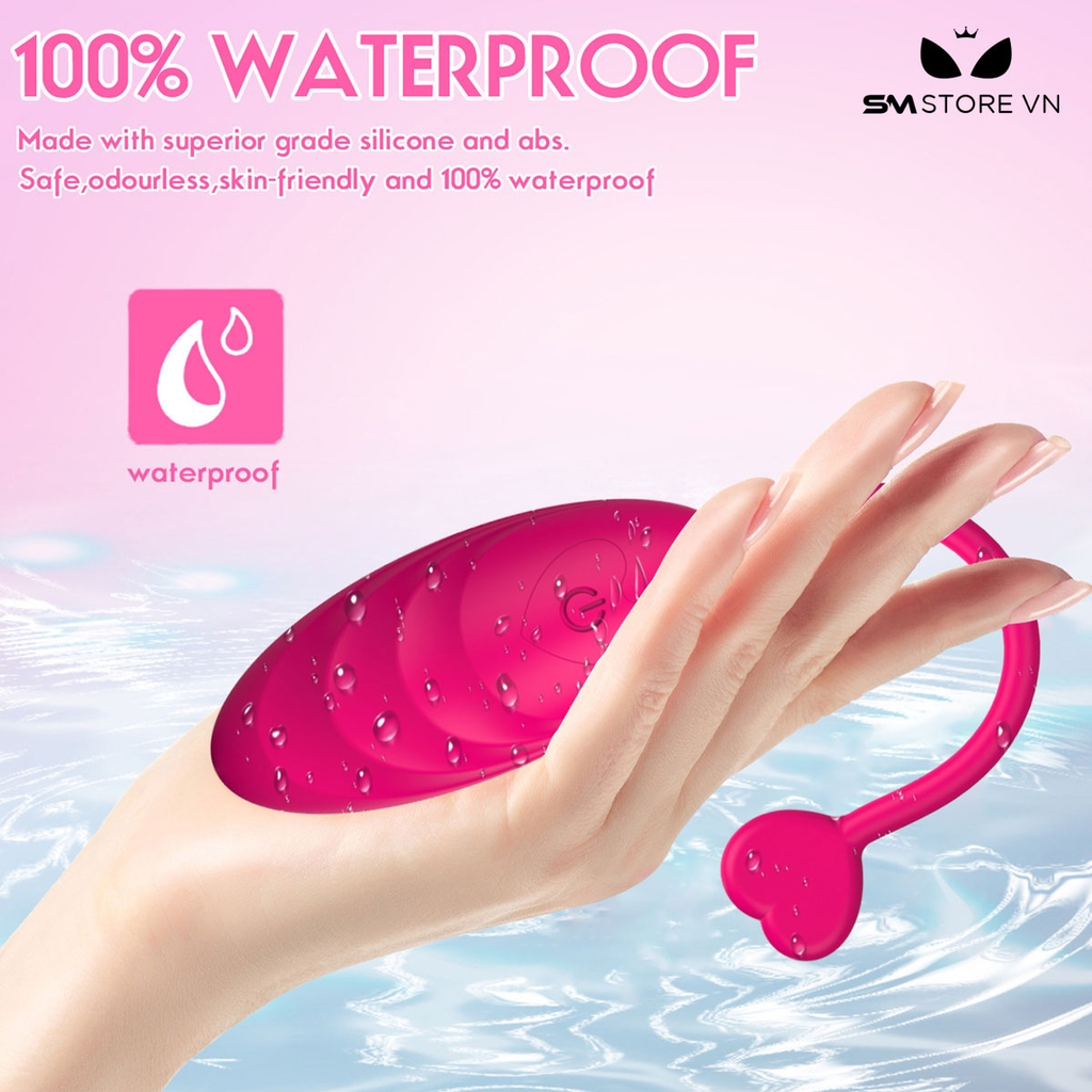 SMT2726 - Trứng rung điều khiển qua APP có đầu hình trái tim sạc điện