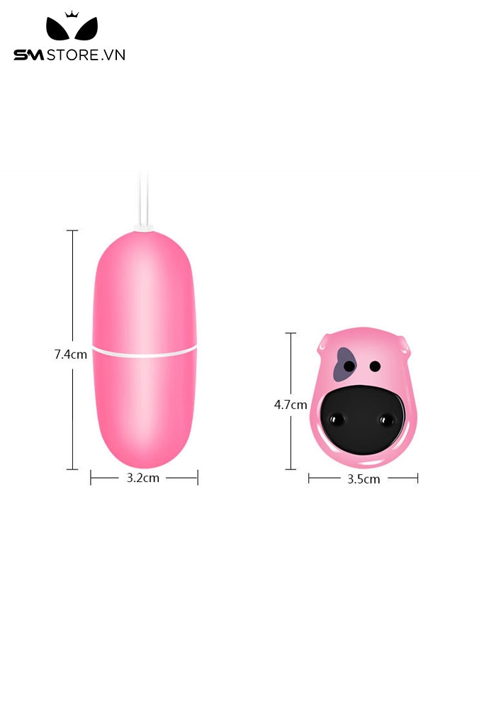 SMT2914 - Trứng rung mini điều khiển hình con gấu mini dài 7.4cm