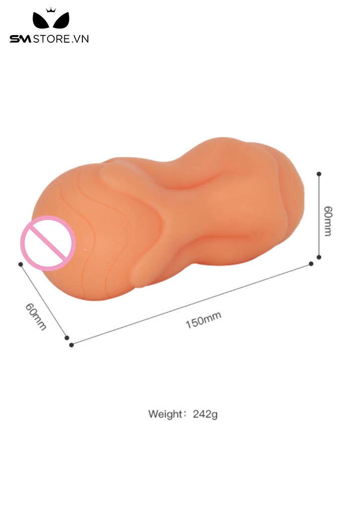 SMT2885 - Hậu môn giả cầm tay chất liệu silicon mềm dài 15cm