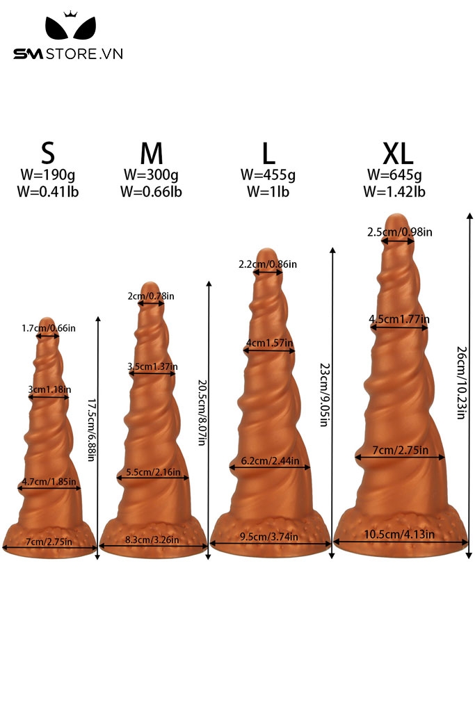 SMT2661 - Anal huge silicon mềm sóng có đế dính tường và 5 size