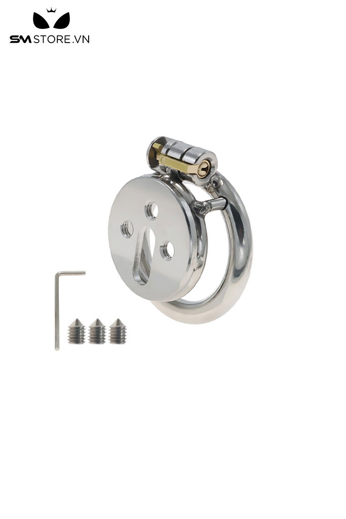 SMT864 - Khóa trinh tiết inox dùng ốc vặn để cố định chống thoát