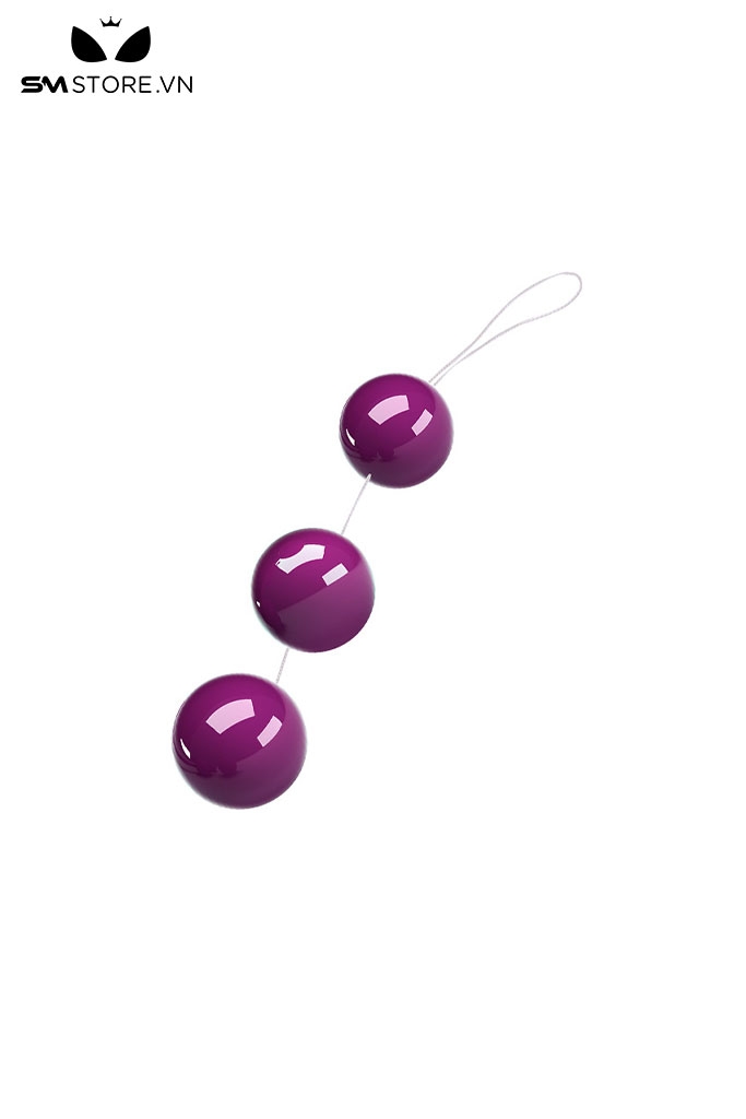 SMT133 - Anal beads nhựa cao cấp, chuỗi 3 hạt, đường kính 3,6 cm