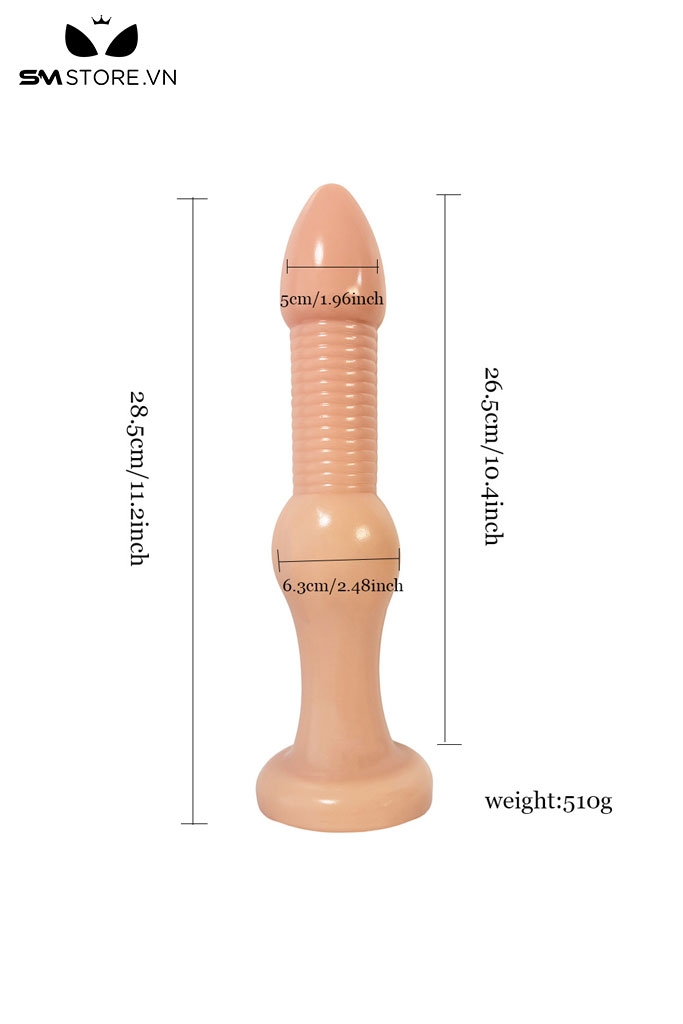 SMT2443 - Dương vật giả có gai siêu dày chất liệu silicon mềm dài 20.5cm