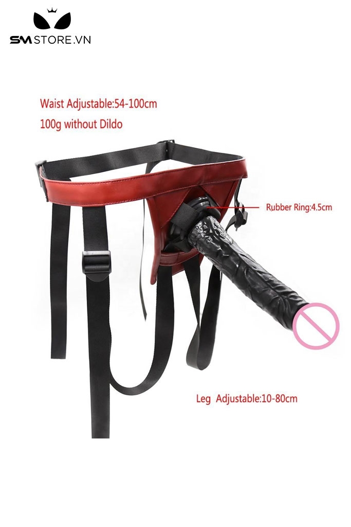 SMT1750 - Đai đeo dương vật đường kính 4.5cm giả da PU