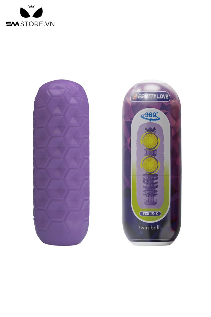 SMT2772 - Cốc thủ dâm silicon tháo rời Pretty Love dài 18cm