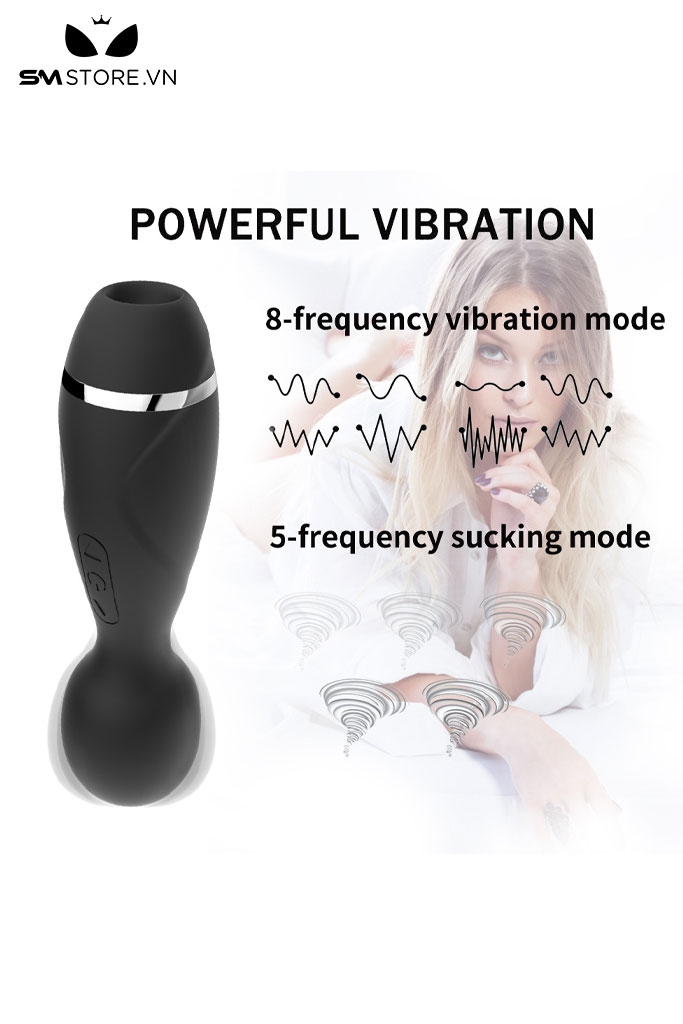 SMT2713 - Chày rung tình yêu có 10 chế độ rung và 5 tần số hút