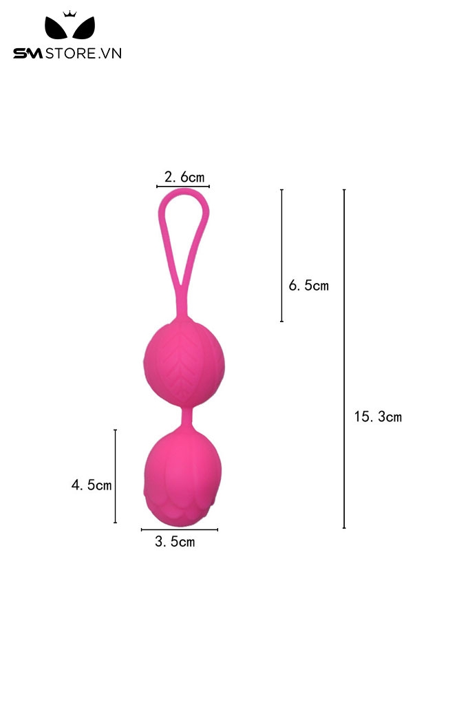 SMT2053 - Bóng tập kegel hình chiếc lá chất liệu silicon mềm
