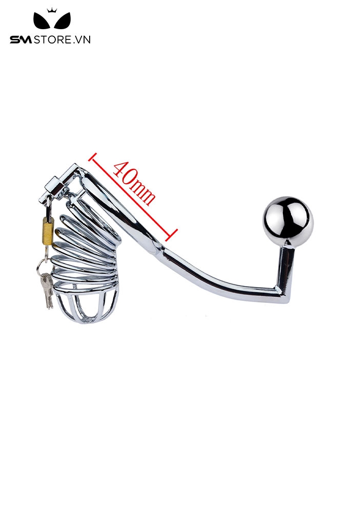 SMT654 - Khóa dương vật inox cao cấp 3 kích cỡ thiết kế dạng móc