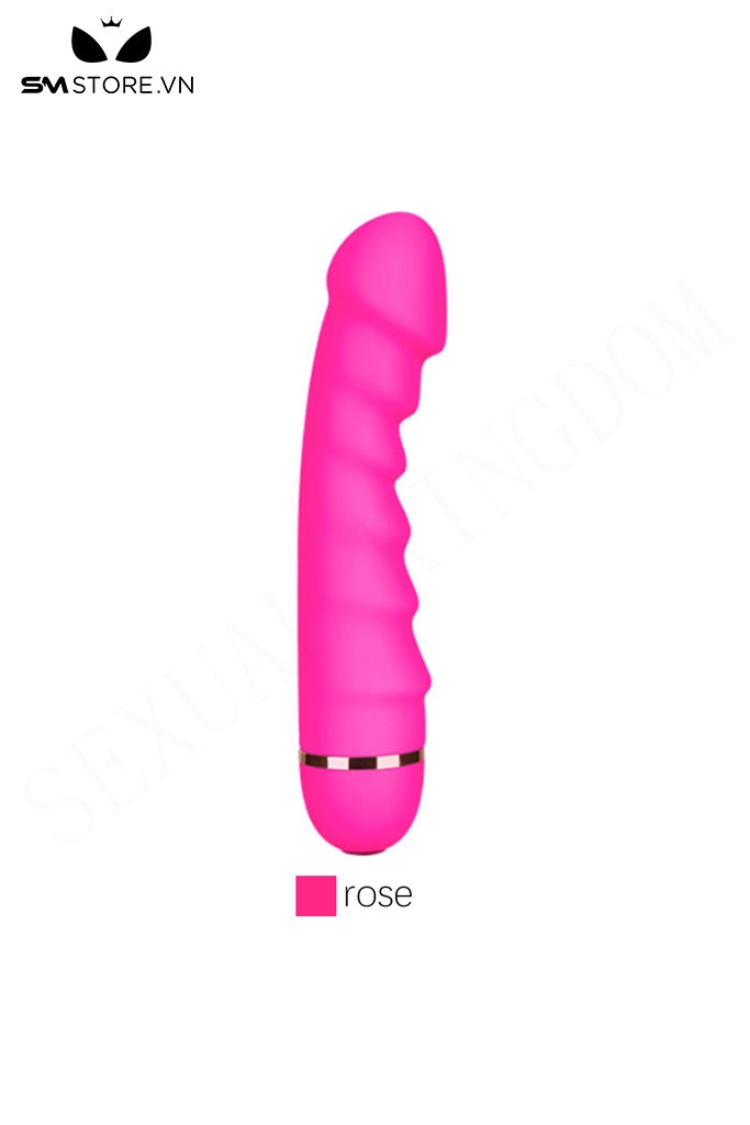 SMT1687 - Dương vật giả mini silicon có 20 tần số rung dài 16.3cm