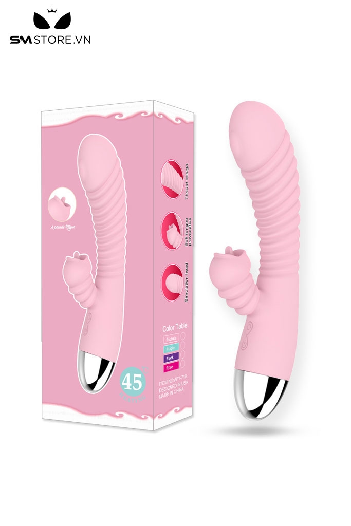 SMT2794 - Máy rung 2 đầu vân ngang có lưỡi liếm sạc điện