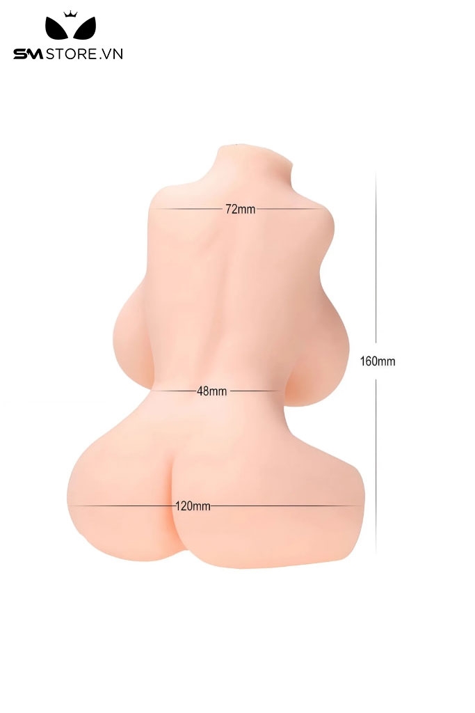 SMT1901 - Búp bê tình dục mini nửa người bằng silicon dài 16cm
