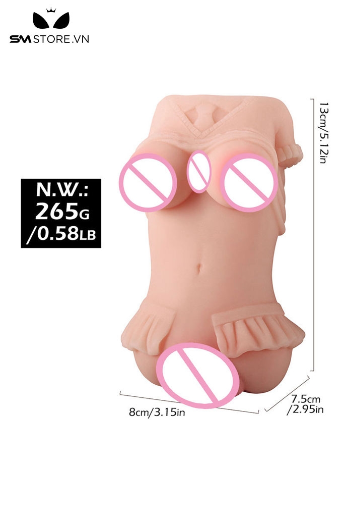 SMT2897 - Búp bê tình dục mini thiết kế có váy ngắn dài 13cm