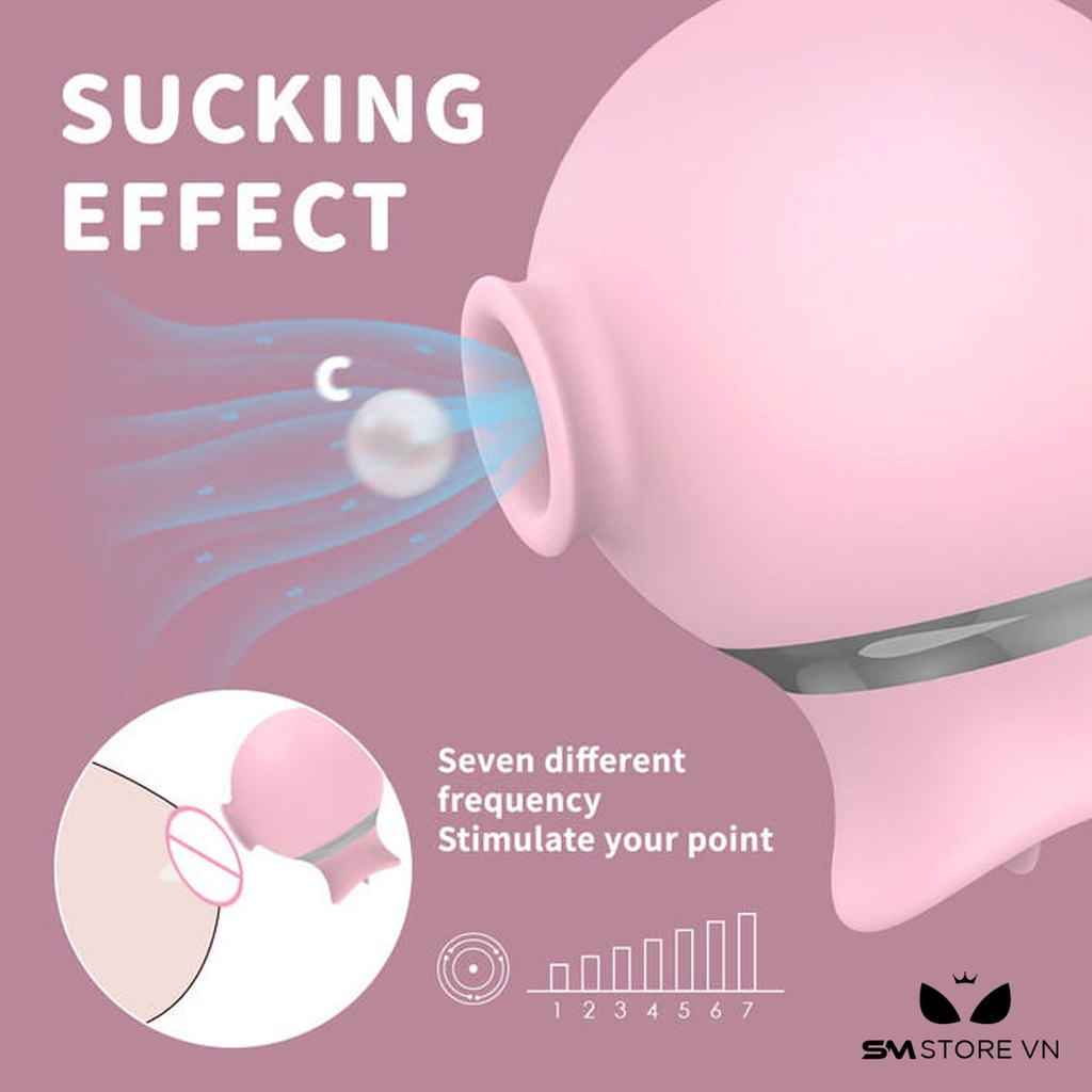 SMT1551 - Máy rung hút ngụy trang con bạch tuộc có 7 chế độ liếm