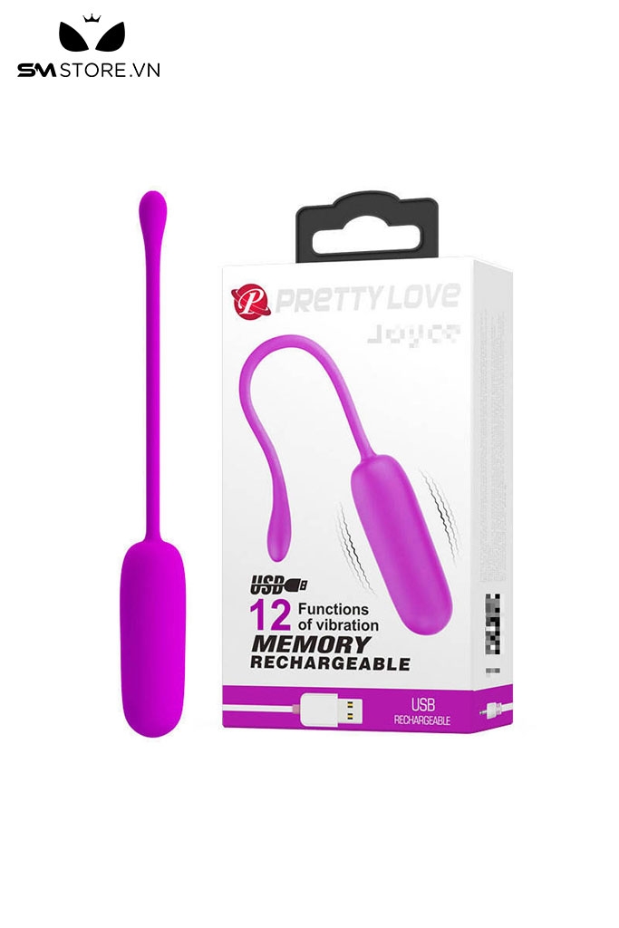 SMT2724 - Trứng rung Pretty Love cực mạnh có 12 chế độ dài 18cm