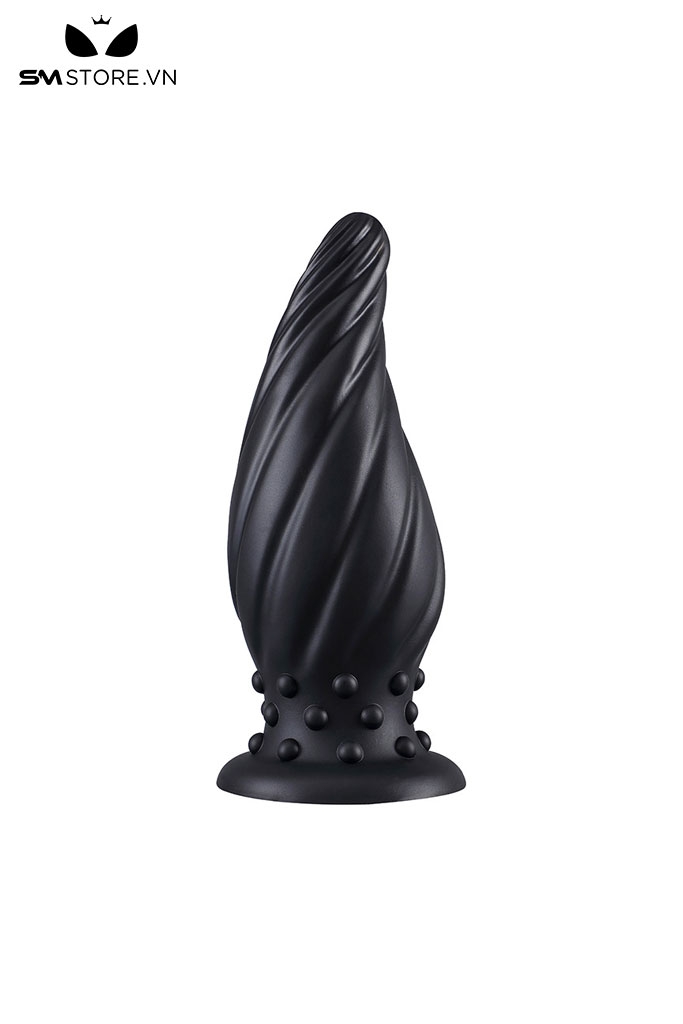 SMT1291 - Butt plug cắm hậu môn silicon hình xoắn ốc phích có gai