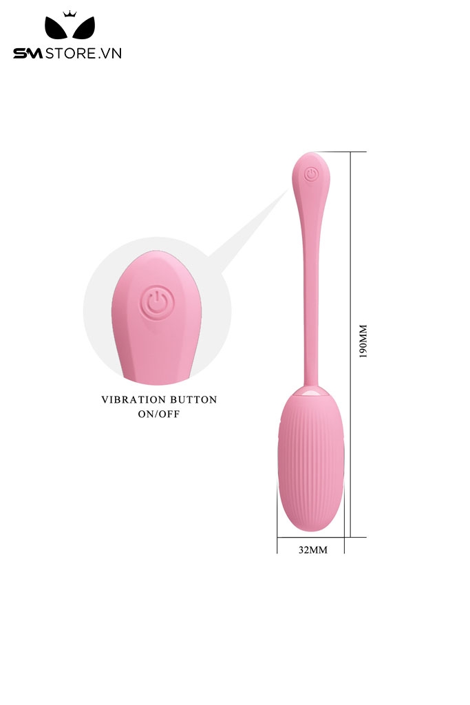 SMT1703 - Trứng rung 12 chế độ và 3 tần số sốc điện dài 19cm