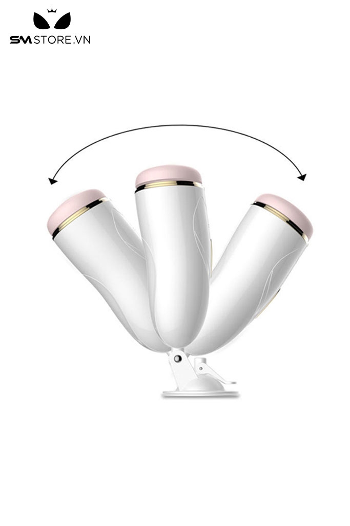 SMT2501 - Cốc thủ dâm gắn tường silicon Fox rung 7 tần số dài 256mm