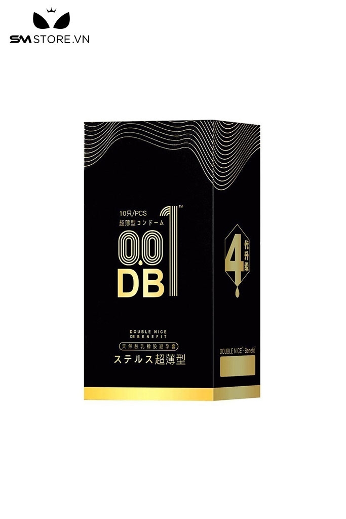 SMT1236 - Bao cao su HA siêu mỏng 001 hộp 10 chiếc không mùi