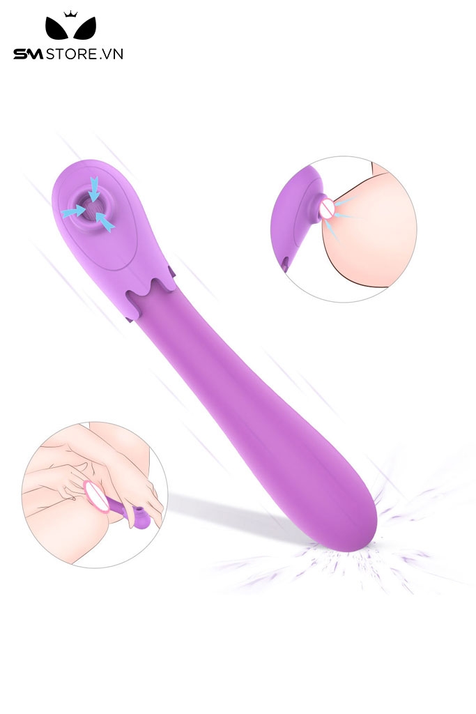 SMT1572 - Máy rung có 9 tần số hút sạc điện chống nước dài 20cm