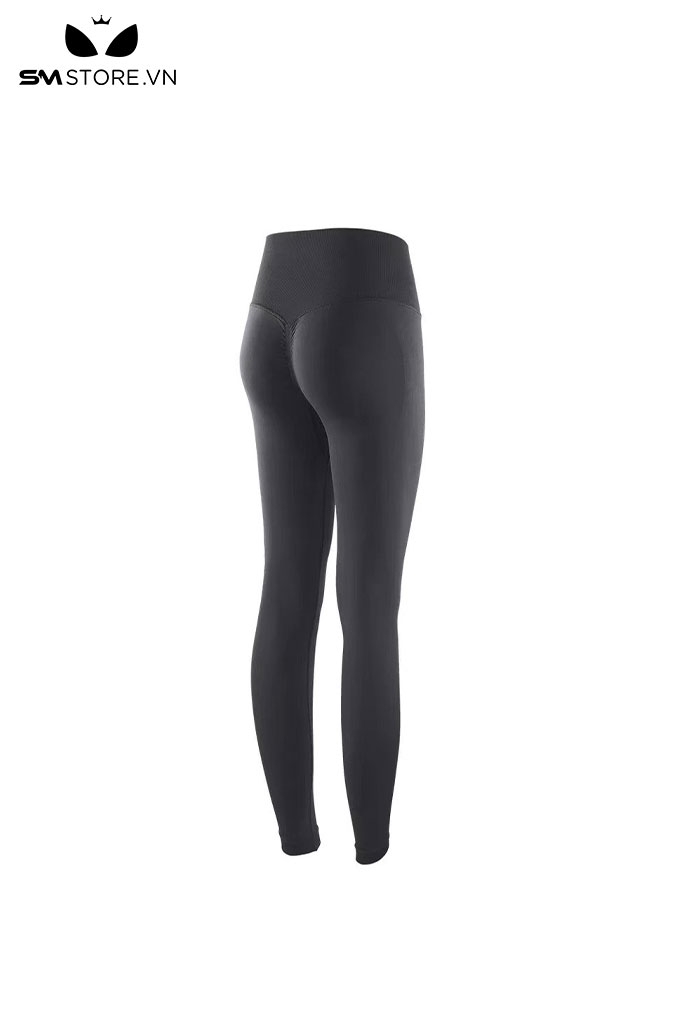 SMS509 - quần dài tập yoga gym nữ co giãn thoáng khí tốt màu đen