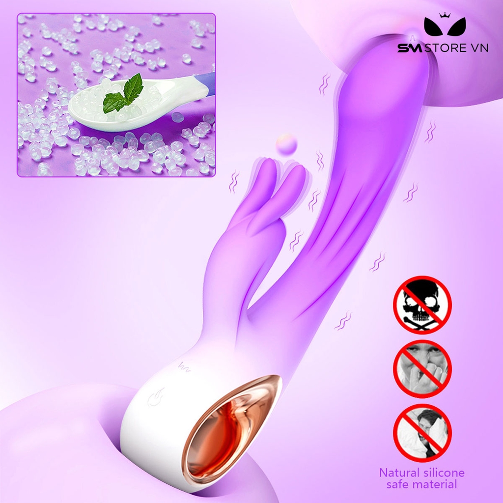 SMT2739 - Máy rung tai thỏ kích thích điểm G có 10 tần số sạc điện