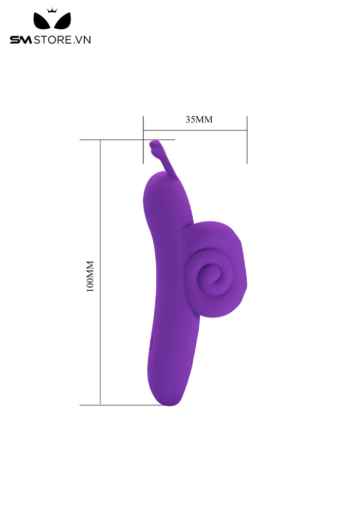 SMT2766 - Ngón tay rung hình con ốc sên sạc điện dài 10cm