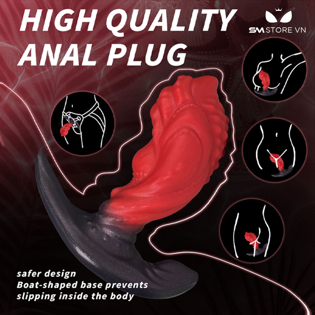 SMT2224 - Anal plug hậu môn silicon mềm dẻo có 3 kích cỡ