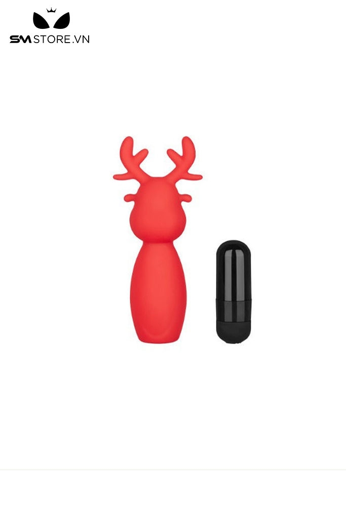 SMT2066 - Máy rung mini hình con hưu đỏ dài 8.4cm chất liệu silicon