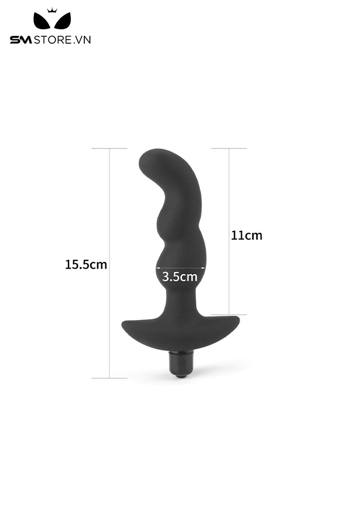 SMT824 - Trứng rung hậu môn silicon dài 155mm với 10 chế độ rung