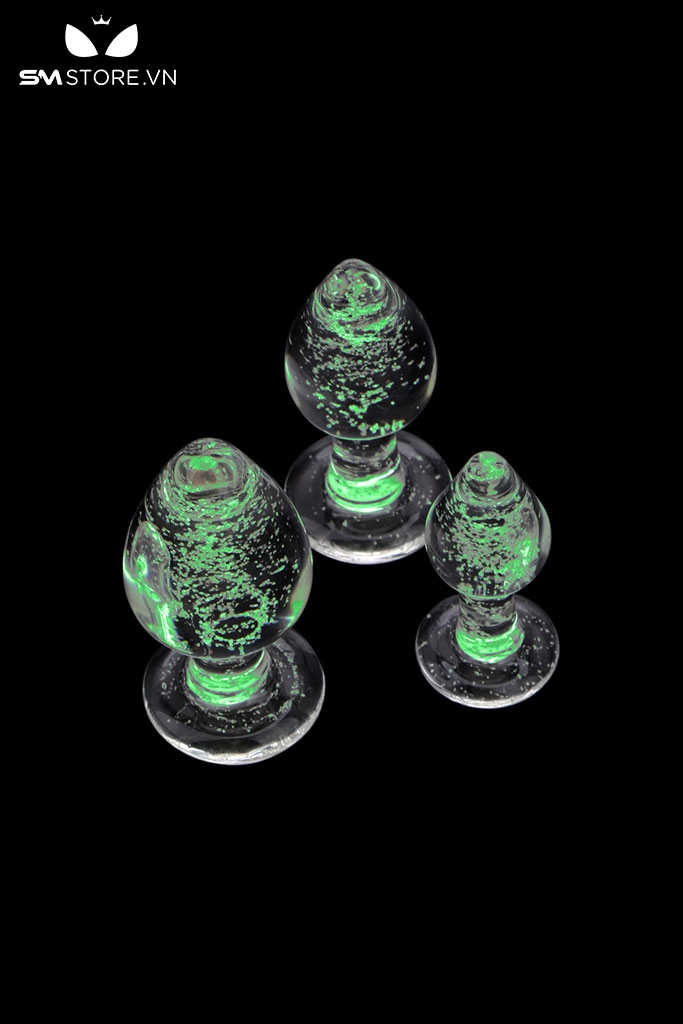 SMT1675 - Butt plug đồ chơi hậu môn phát sáng có 3 kích cỡ