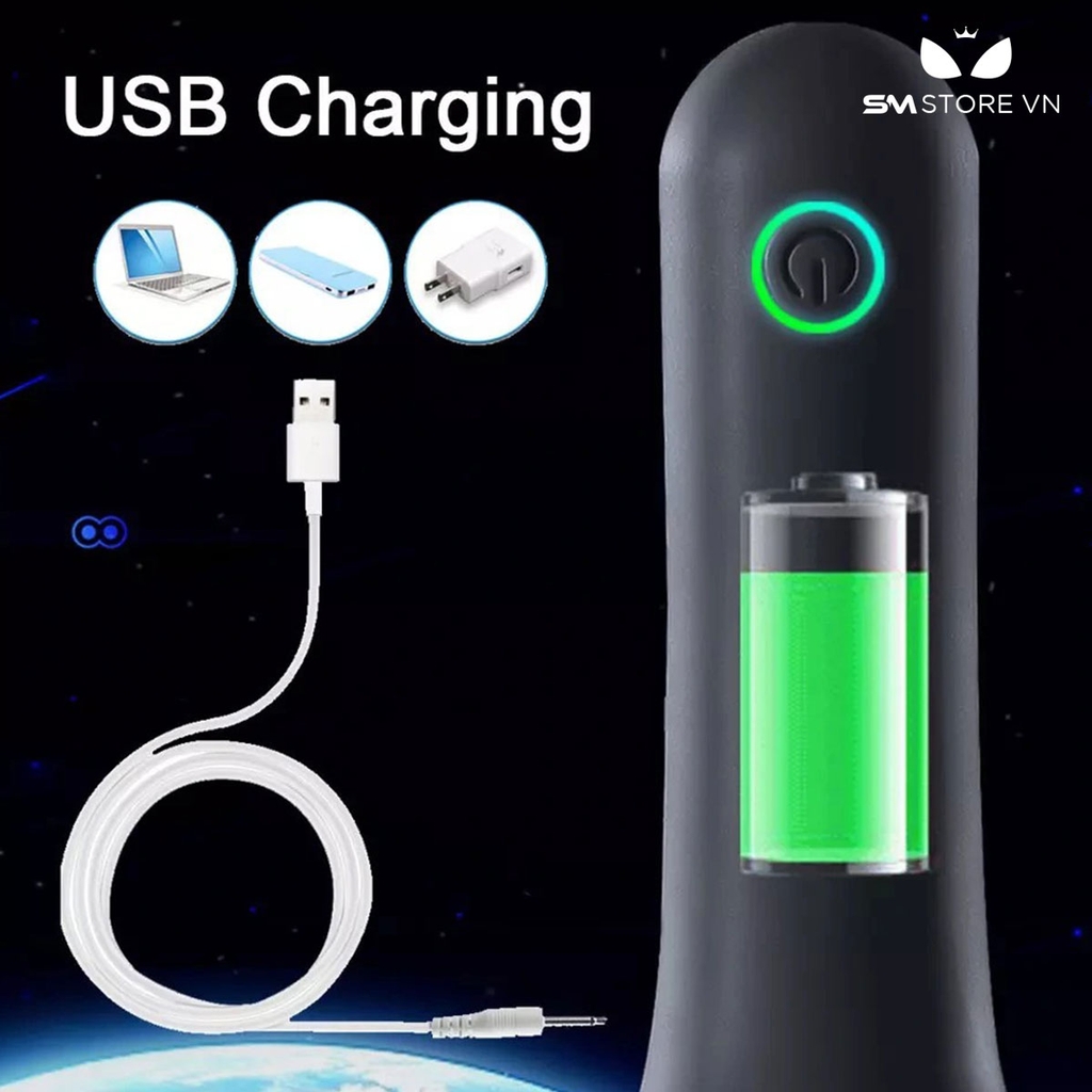 SMT1793 - Máy thủ dâm silicon có 20 chế độ rung dùng sạc điện