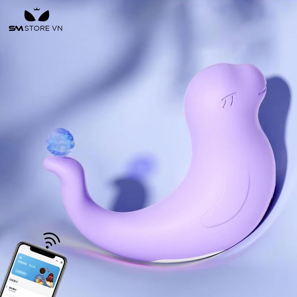 SMT1499 - Trứng rung 10 tần số điều khiển qua APP ngụy trang hải cẩu