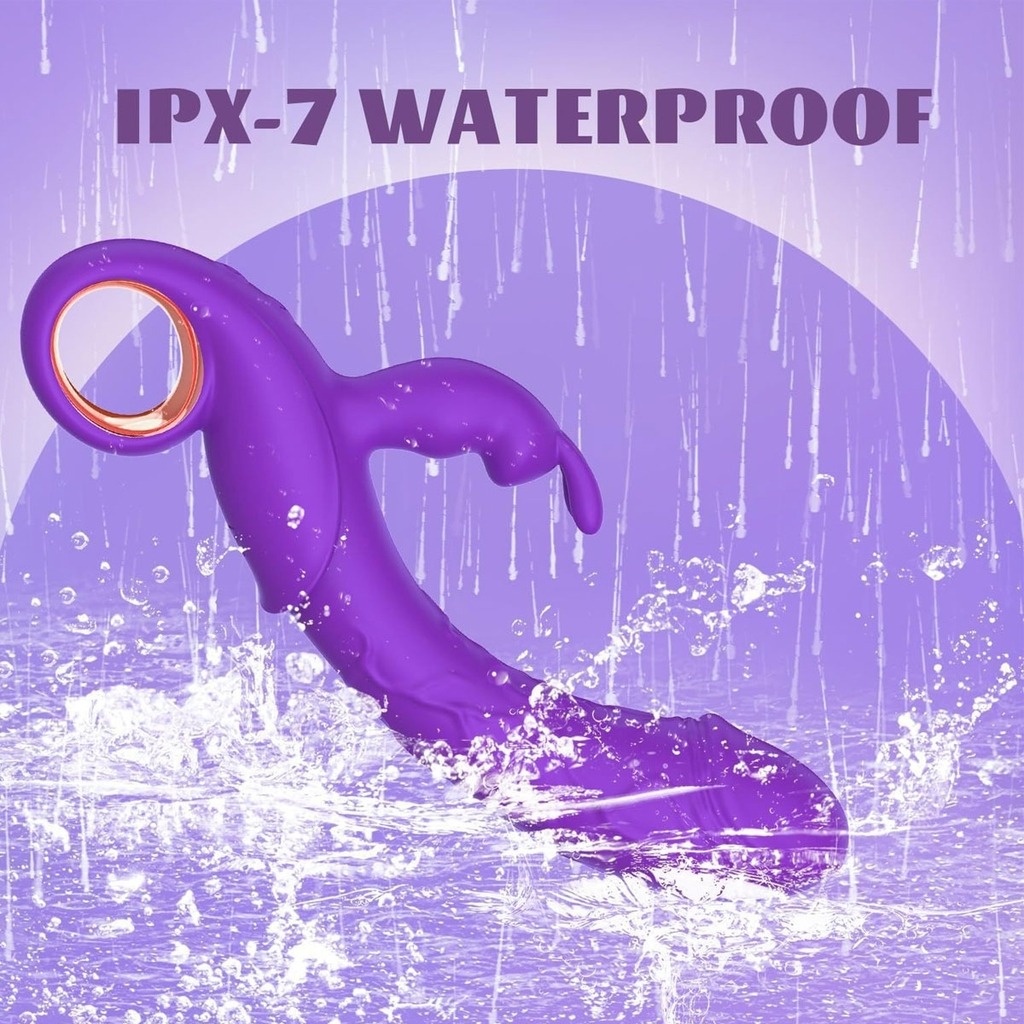 SMT2729 - Máy rung tai thỏ cầm tay có 10 chế độ dài 221mm sạc điện