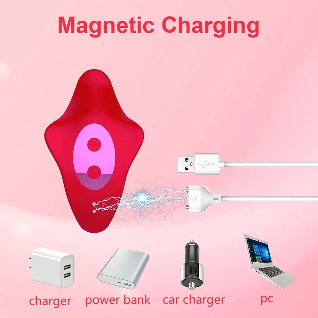 SMT1857 - Trứng rung 2 nhánh có 9 chế độ điều khiển qua APP dài 14cm